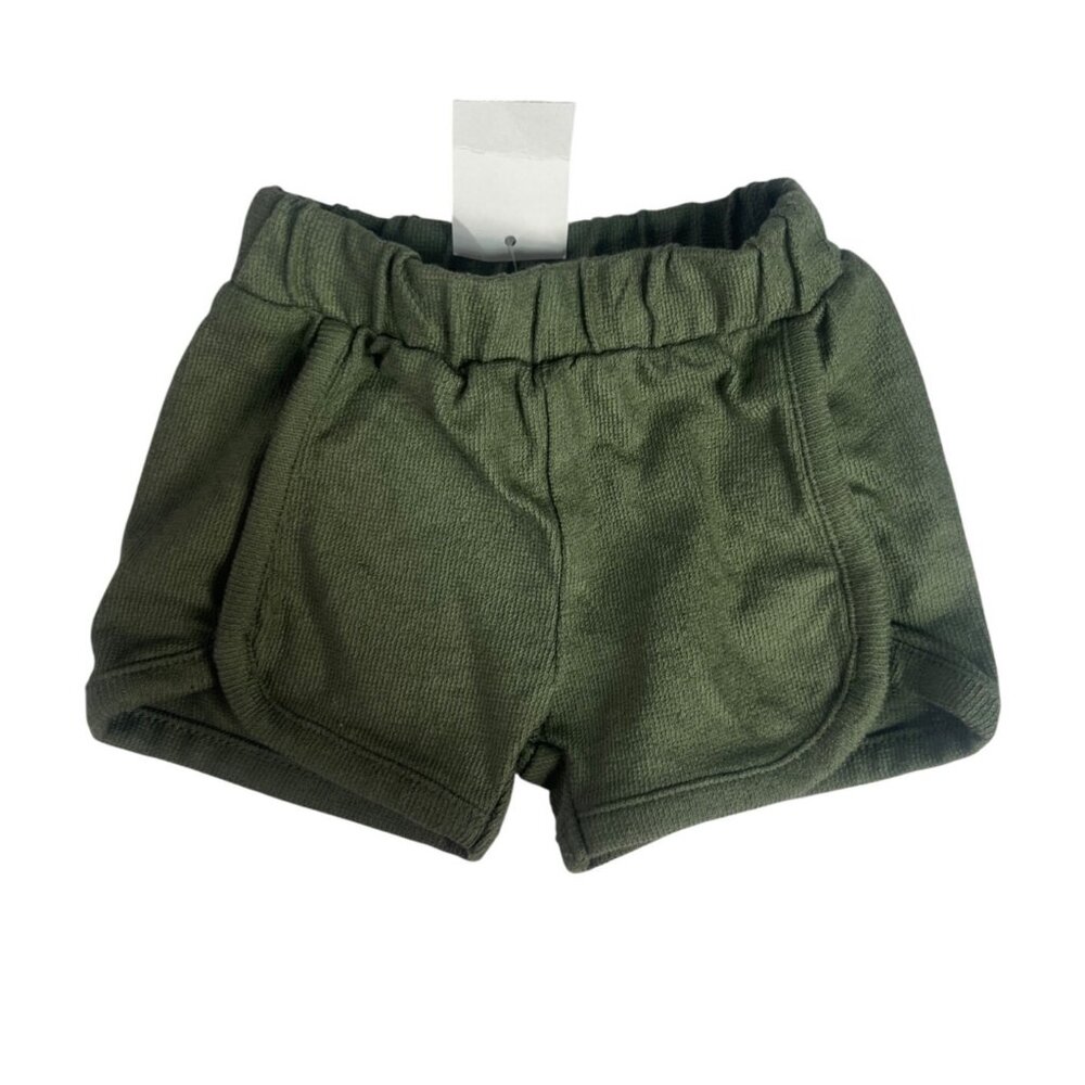 Cat & Jack Shorts Baby‎ NB Green New Cotton Elastic Waistband
